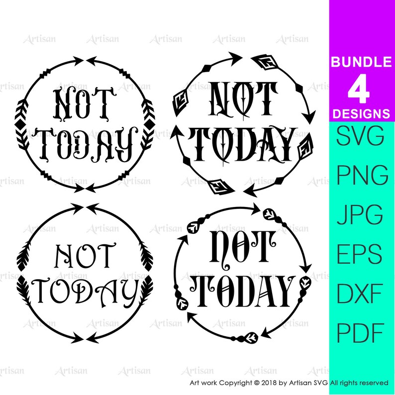 Download Not Today Printable Not Today Dxf Not Today Png Wreath Svg Arrow Svg For Cricut Boho Arrow Clipart Arrow Wreath Dxf Files Eps Png Pdf Jpg Stencils Templates Craft Supplies