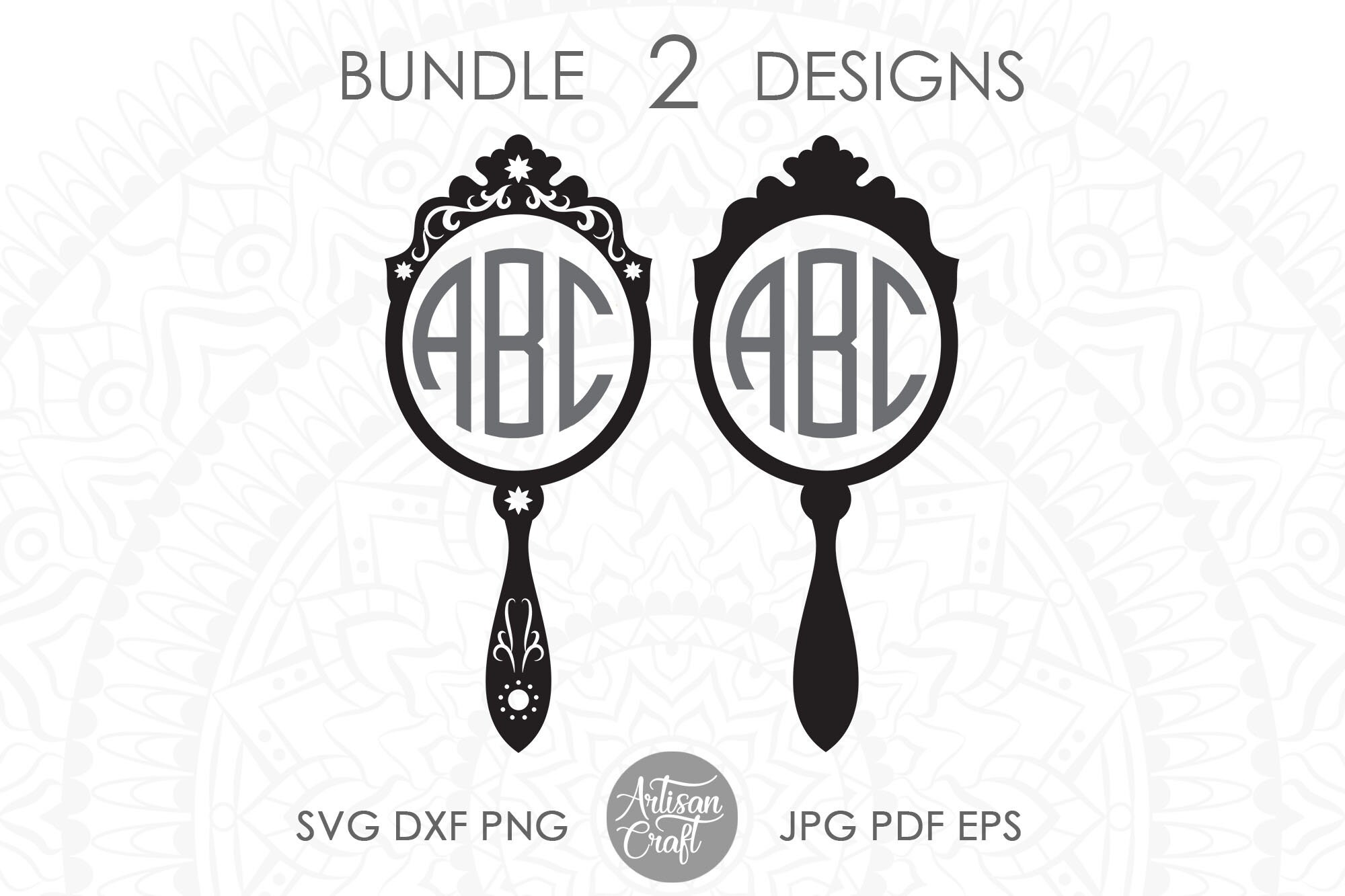 Hand held mirror SVG Mirror clipart hand held mirror Cut Etsy