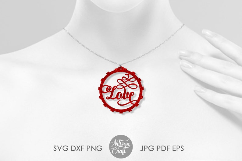 Download Love earring svg valentine svg files for cricut round | Etsy