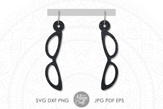 Download Sunglasses Earrings Svg Cat Eye Sunglasses Earring Cut File Etsy PSD Mockup Templates