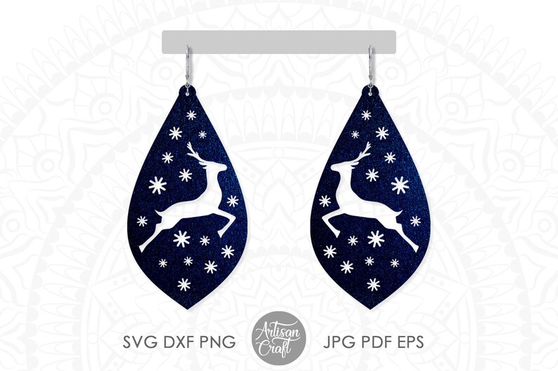 Download Cricut Projects Teardrop Earrings Silhouette Digital Files Jewelry Making Christmas Earring Templates Reindeer Earrings Svg Collage Craft Supplies Tools Vadel Com