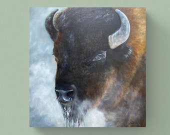 Art Print - Bison - Ideal for home or office decoration - perfect gift for nature lover family or friend!
