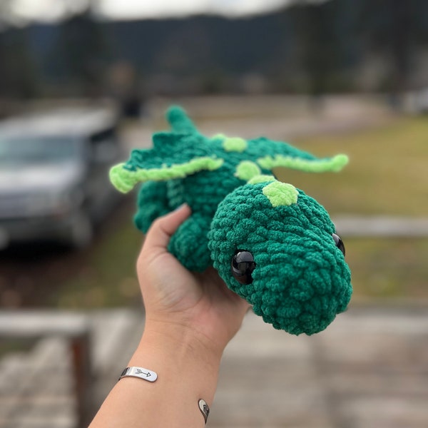 PDF Crochet Pattern Dinky The Lil Dragon