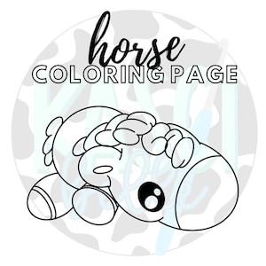 PDF horse Coloring Page