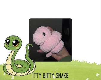Patrón de crochet en PDF: Serpiente pequeñita