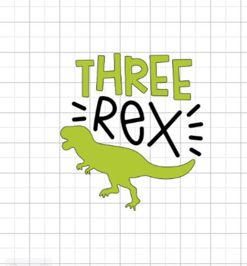 Three Rex Dog Bandana Iron-On ADD-ON T-Rex Three Rex Dog Bandana 3rd Birthday Dog Bandana