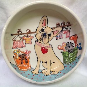 10 lip ceramic dog bowls White Ceramic Dog Bowl  dexypaws