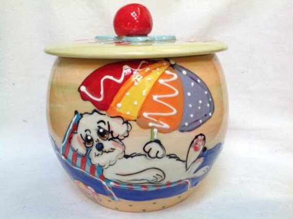 designer dog treat jars