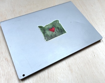 Oregon Heart Sticker |