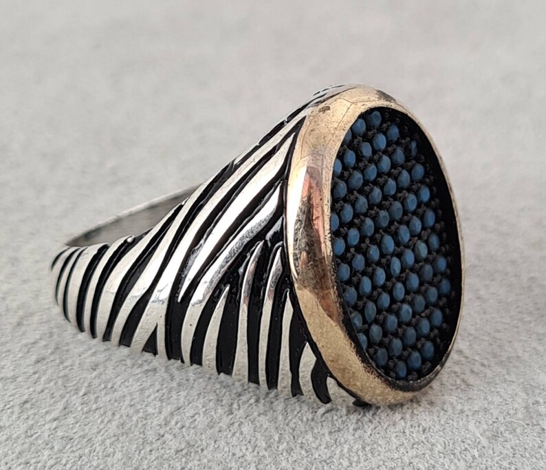 Black Mans Realmente 925 Anillo De Plata Esterlina Hojas De Black Mans Realmente 925 Anillo De Plata Esterlina Hojas De