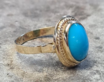 Turquoise Ring Gold - Etsy