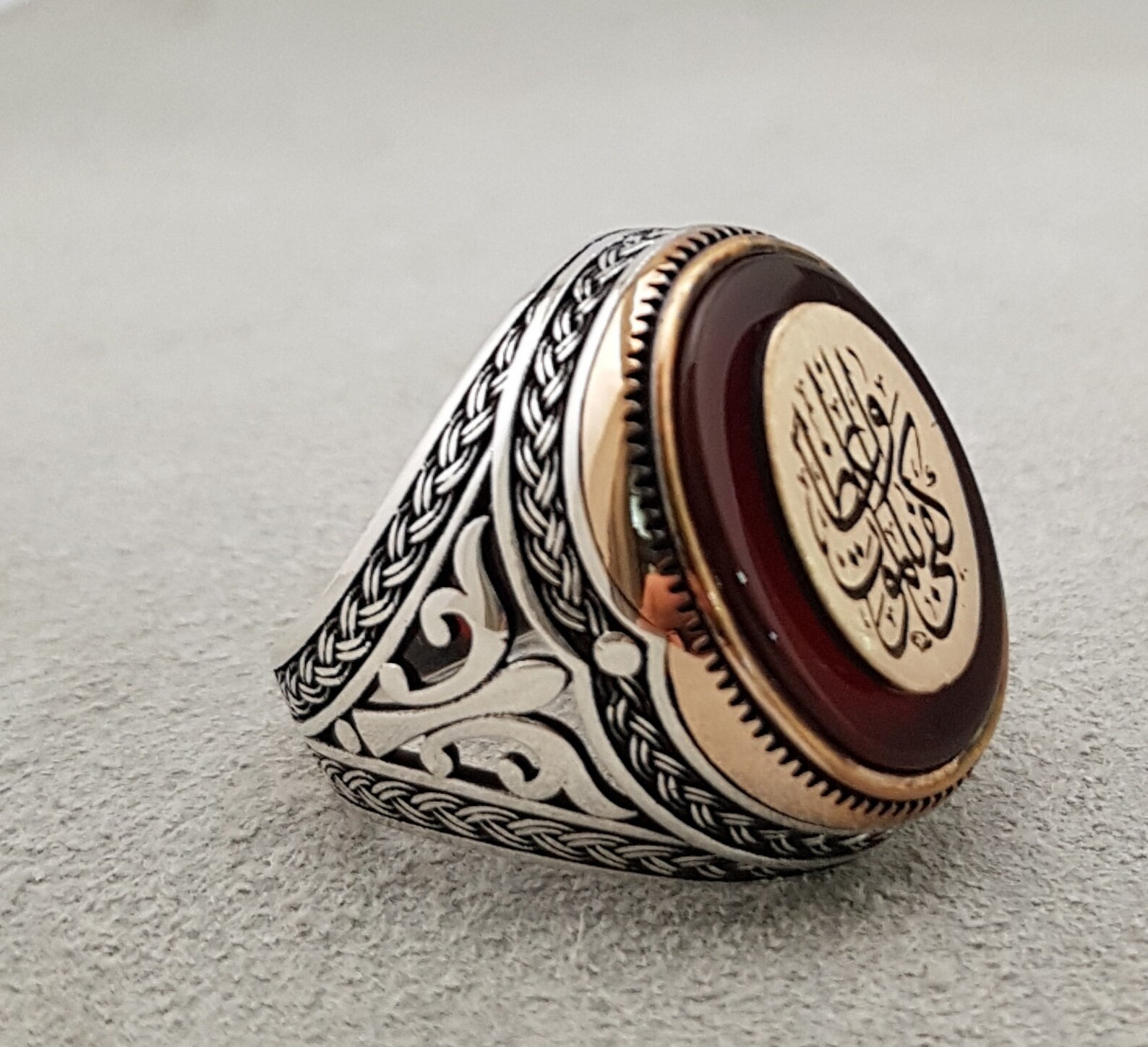 Islamic Ring Muslim Ring Silver Ring Silver Islamic Ring Etsy