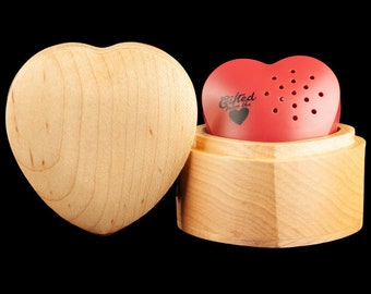 Voice Recording Gift | Wooden Heart Keepsake Box