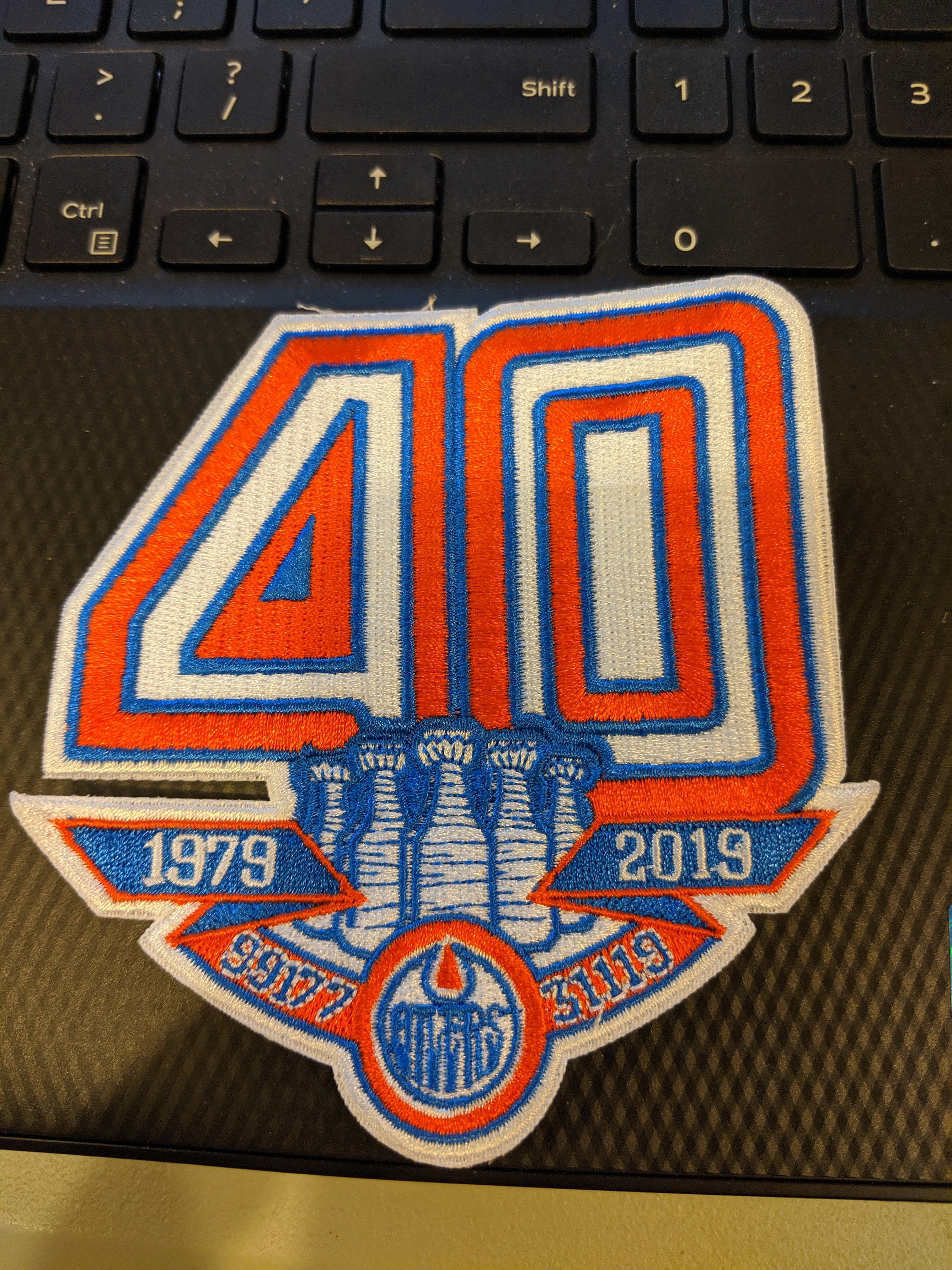 Edmonton Oilers 40th Anniversary Patch Etsy