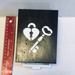 Caja de joyería de cerradura y llave | Etsy