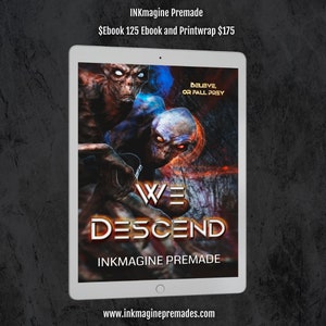 Premade Alien Book Cover: We Descend