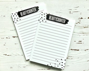 Black White Notepad Etsy