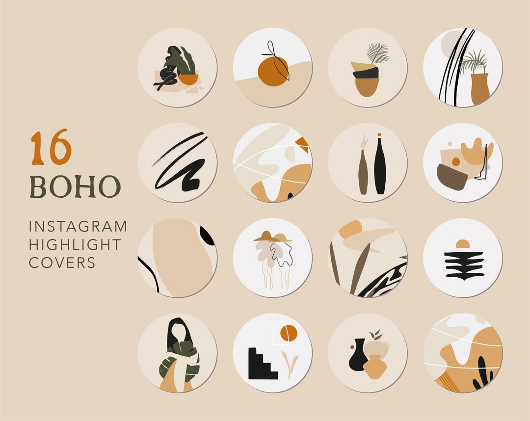 Bohemian Instagram Highlight Icons, Boho Instagram Highlights ...