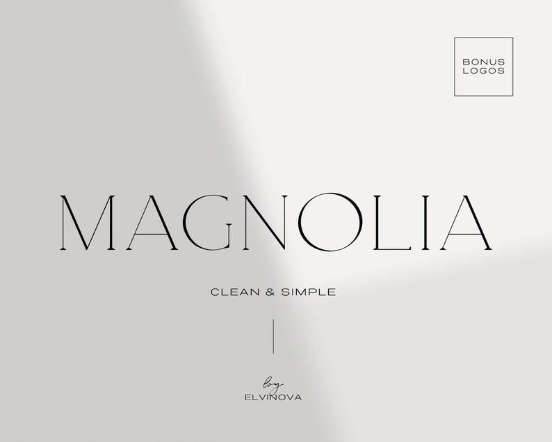 Magnolia Modern Serif, Elegant Luxury Font, Delicate Minimalist Typeface 