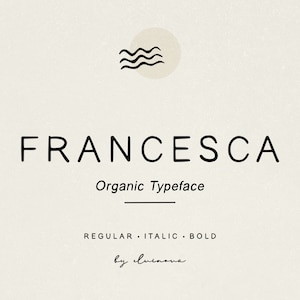 Francesca Handlettered Sans, Sweet Handwritten Font, Organic Rustic Font for Branding