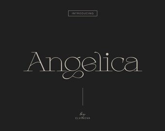 Fuente Angelica Serif, tipografía elegante (descarga digital)