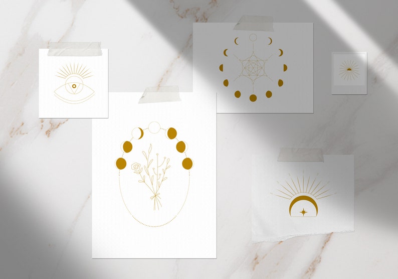 Download Boho Sun And Moon Clipart Mystic Clipart Collection Celestial Clip Art Magic Illustrations Craft Supplies Tools Embellishments Seasonalliving Com