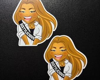 Janet Jackson "Sixtylicious" Magnets and Stickers
