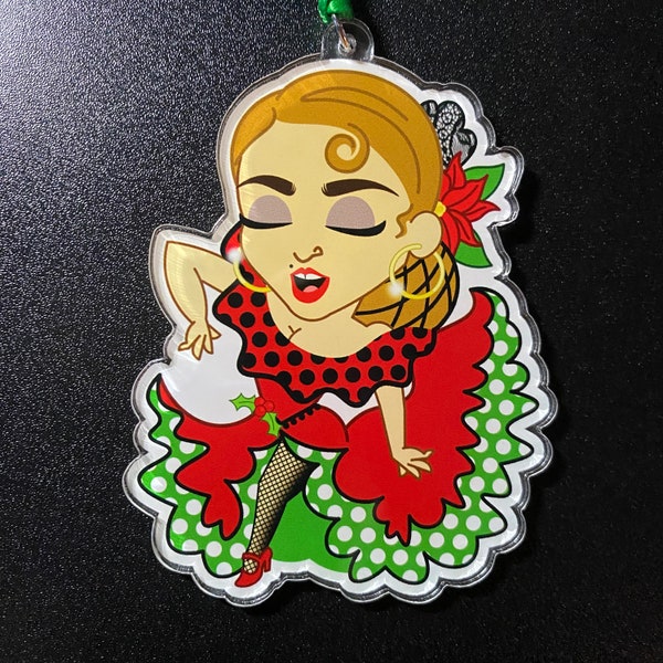 Madonna "Fa La La Isla Bonita" 2023 Holiday Christmas Ornament