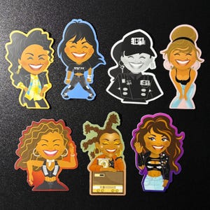Janet Jackson &quot;Music Videos&quot; Vinyl Stickers