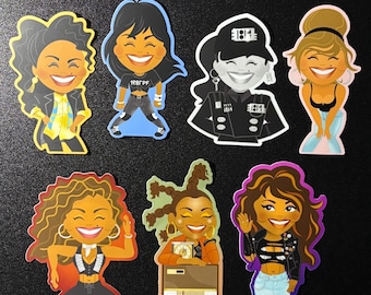 Janet Jackson "Music Videos" Vinyl Stickers