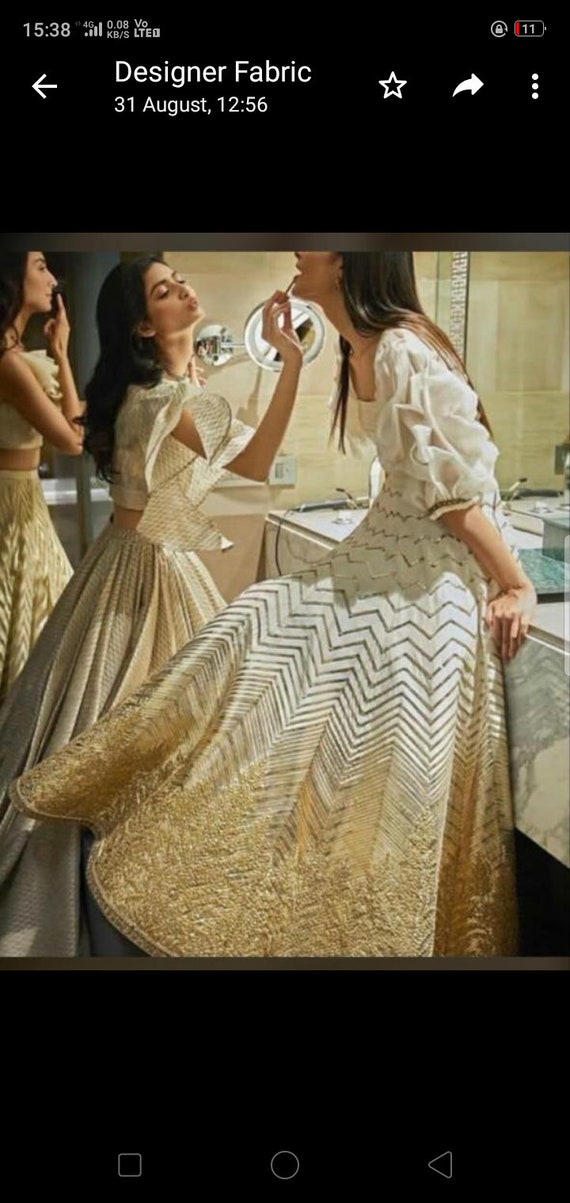 Indian Lehenga Choli Crop Top Skirt Ethnic Wedding Party Wear Etsy