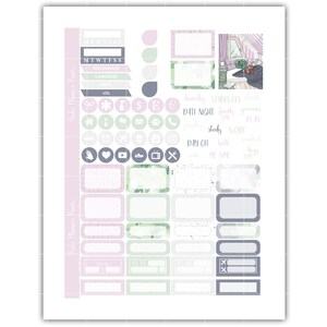 Book Nerd FOIL READY PRINTABLE Weekly Planner Sticker Kit Erin Condren ...
