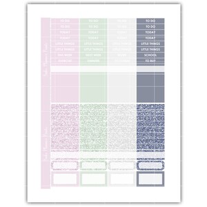 Book Nerd FOIL READY PRINTABLE Weekly Planner Sticker Kit Erin Condren ...