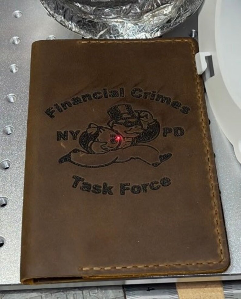 Nypd Police Graphic Leather Pocket Notepad Cover Etsy
