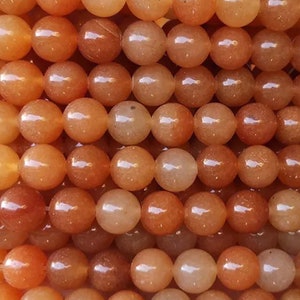 4mm-12mm Natural Red Aventurine Gemstone Smooth and Round Beads,Aventurine Beads Wholesale Supply,15&#39;&#39; per strand