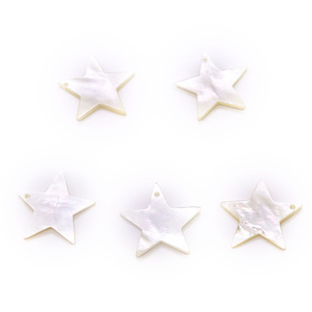 Shell Pearls Star Natural Star Shape Mother of Pearl Shell Pendants Beads,white Shell ...