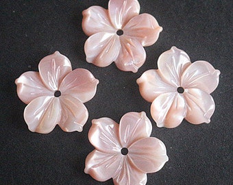 100pcs natuurlijke MOP Shell Bloem kralen, Roze Shell Bloem kralen, 6mm 8mm 10mm 12mm 15mm