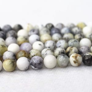 White Opal Beads,  4mm 6mm 8mm 10mm 12mm White Opal  beads supply.15&quot; strand