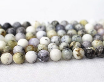 White Opal Beads,  4mm 6mm 8mm 10mm 12mm White Opal  beads supply.15" strand