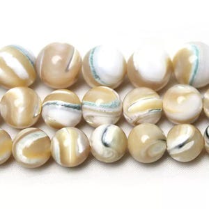 Natural Shell Pearls Smooth Round Beads,Shells Pearls Beads Supply,15 inch per strand