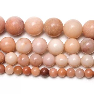 4mm-12mm Natural Pink Aventurine Smooth Round Beads, Pink Aventurine beads wholesale supply.15&quot; strand