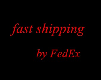 Fast shipping by FedEx