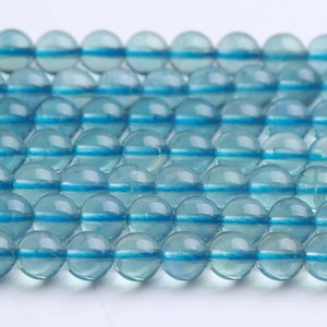4mm-12mm Blue Purple Fluorite Smooth Round Beads,Fluorite beads wholesale supply.DIY beads,15&quot; strand