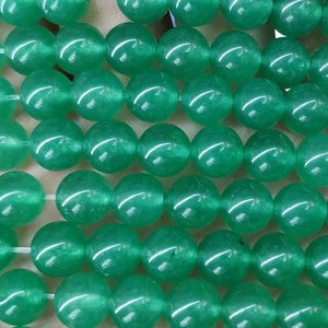 4mm-14mm Green Malaysia Jade smooth round beads, Malay Jade Beads Wholesale Supply, 15 inch per strand