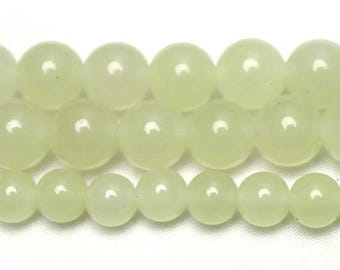 6mm-12mm Green Jade Beads,Smooth Round Jade Beads,green Beads Wholesale Supply, 15 inch per strand