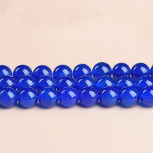 4mm-12mm Natural and Smooth Round Blue Agate Beads,wholesale Agate Beads supply,15 inch Full Strand