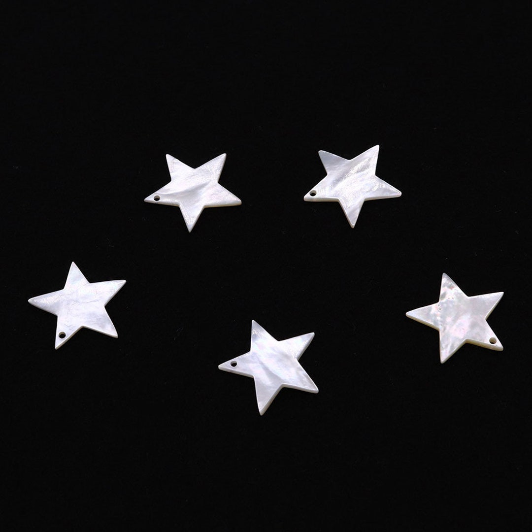 Shell Pearls Star Natural Star Shape Mother of Pearl Shell Pendants Beads,white Shell ...