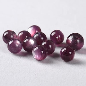 6mm-14mm Natural Purple Lepidolite Smooth Round Beads, Lepidolite Loose beads wholesale supply.5 beads
