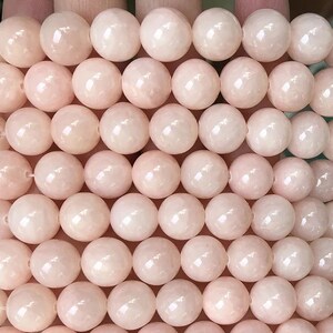 4mm-12mm Pink Jade Beads,Smooth Round Jade Beads,Mountain Jade Beads Wholesale Supply, 15 inch per strand