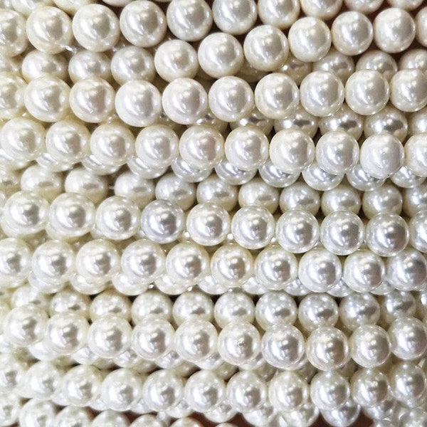 2mm-20mm South Sea Shell Pearls Smooth Round Beads,Sea Shell Pearls Beads Supply,15 inch  per strand